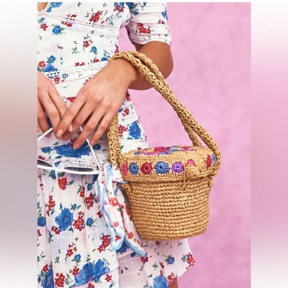 LoveShackFancy /  Camelia Bag, Natural - Picture 1 of 1